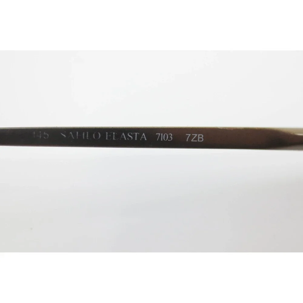 Safilo Elasta 7103 7ZB Bronze Metal Semi Rimless Eyeglasses Frames Italy